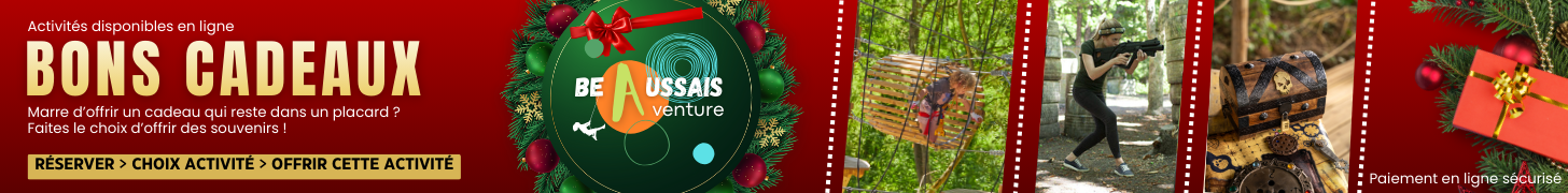 Bon cadeau Beaussais Aventure pour accrobranche, laser game et escape game – achat en ligne
